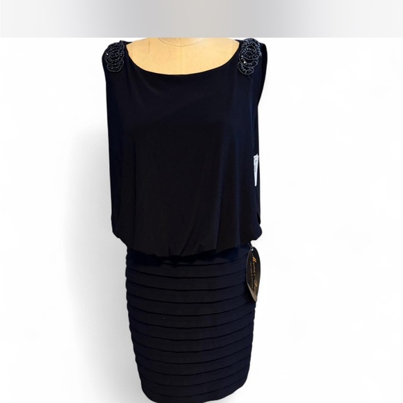 Navy dress-xscape - Picture 2 of 8